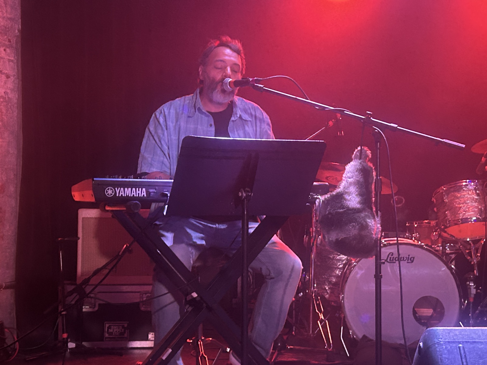 Micha performing live on piano